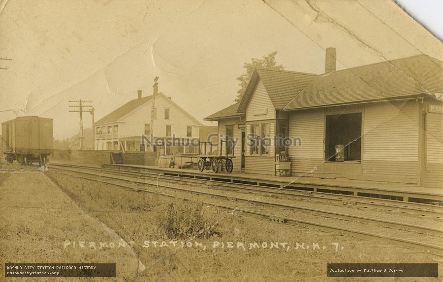 Postcard: Piermont Station, Piermont, New Hampshire